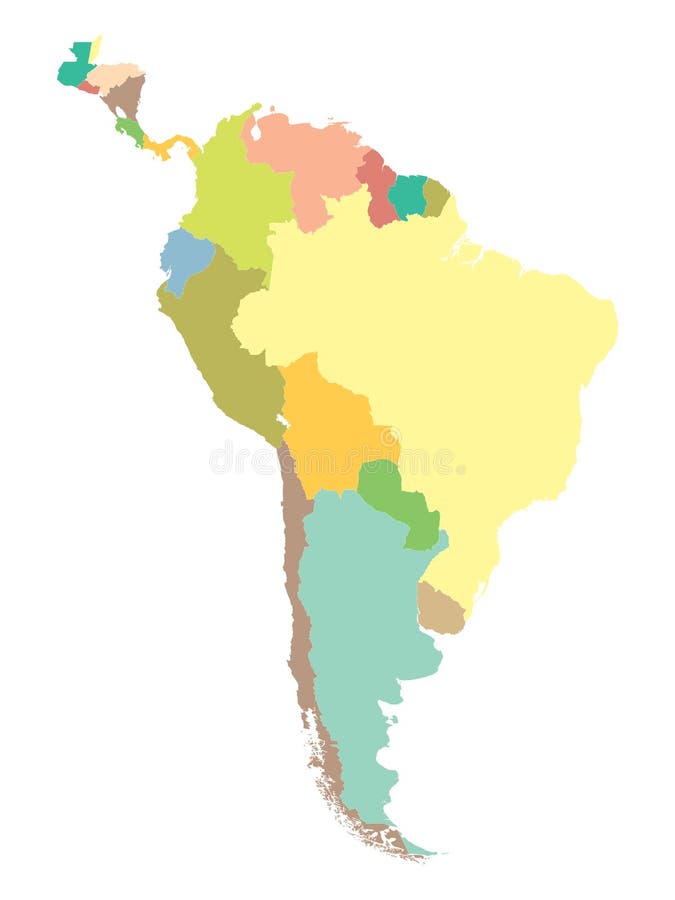 Political map South America stock illustration Political map South America stock illustration