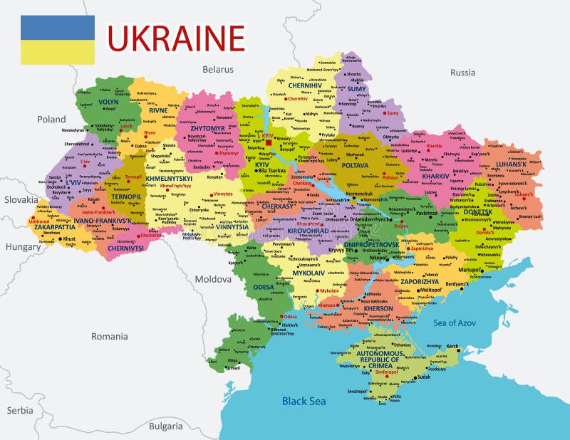 Ukraine regions. Политическая карта Украины. Политическая карта Украины с областями. Карта Украины с городами.