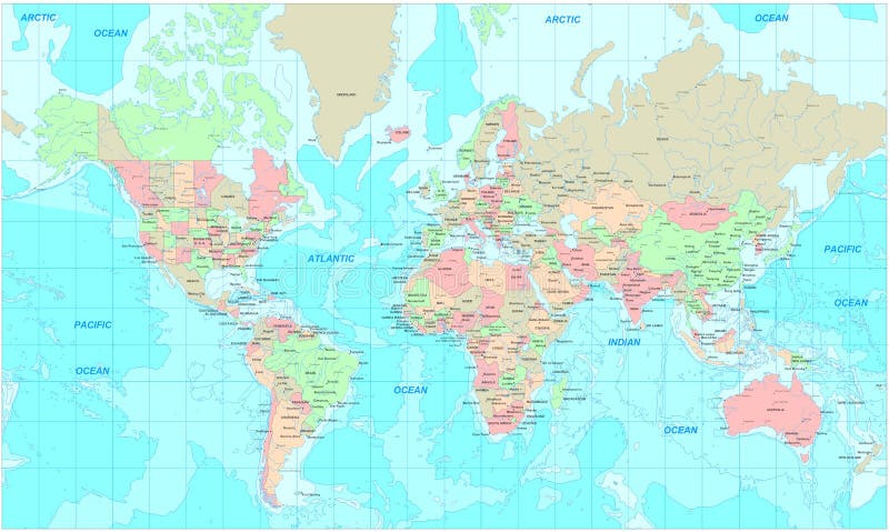 Political World map