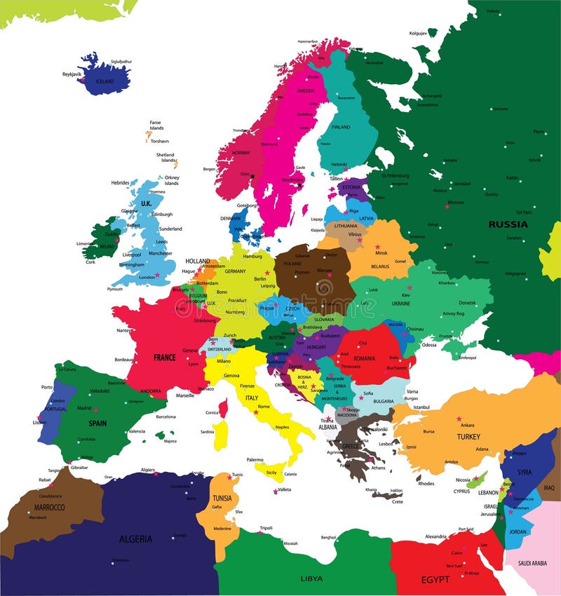 Politisk Europa översikt