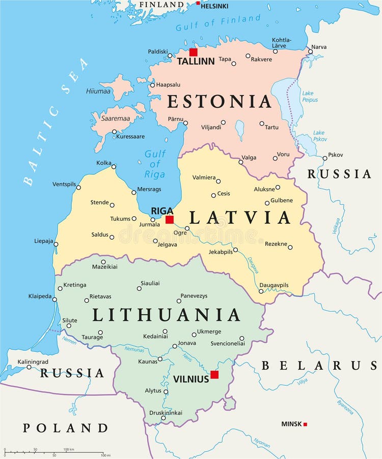 Politisk översikt för baltiska stater