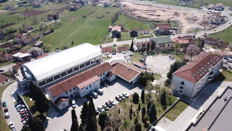 Polizeischule Danilovgrad lizenzfreie stockfotos Polizeischule Danilovgrad lizenzfreie stockfotos
