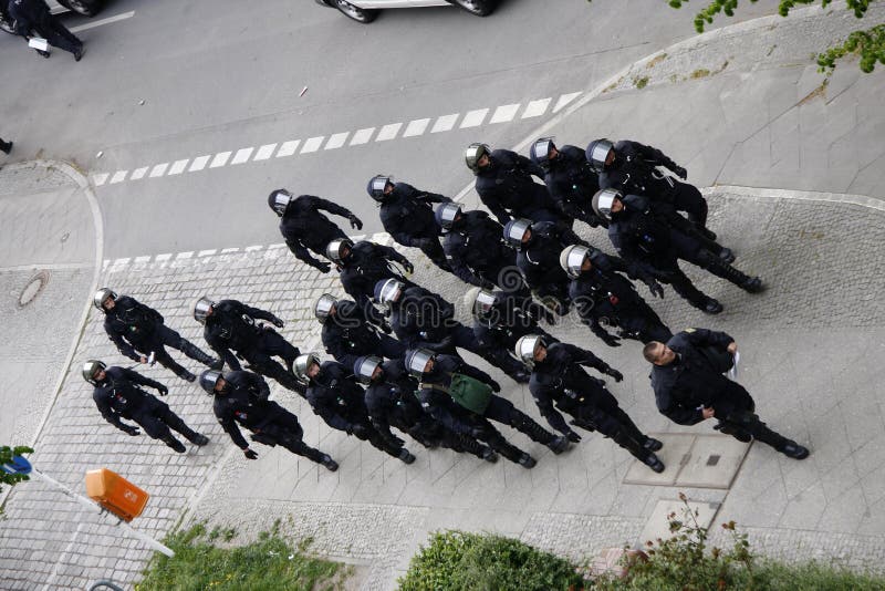 Polizia di tumulto fotografia stock libera da diritti Polizia di tumulto fotografia stock libera da diritti