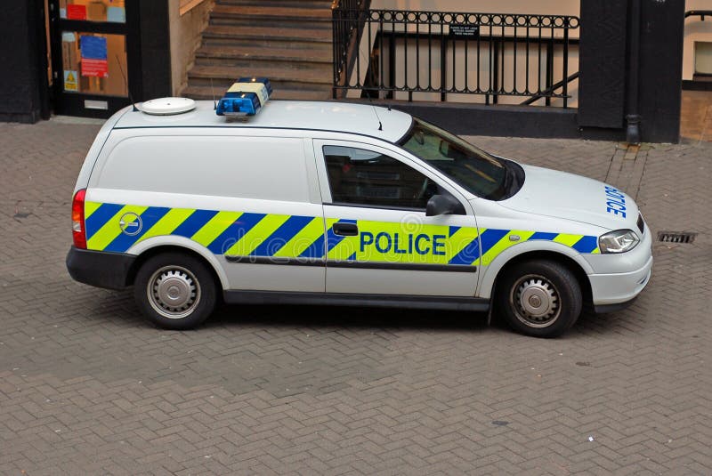 Polizia Van fotografie stock