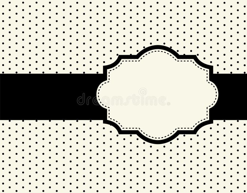 Polka dot design with frame