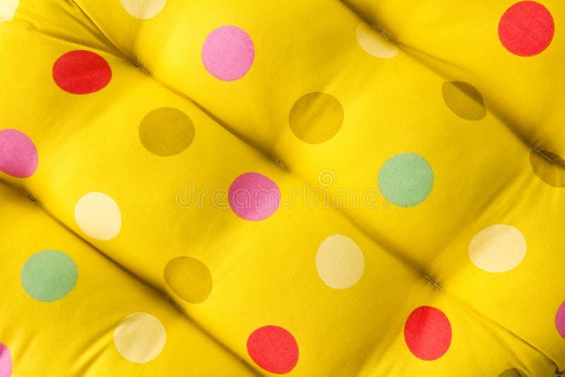 Polka dot fabric.