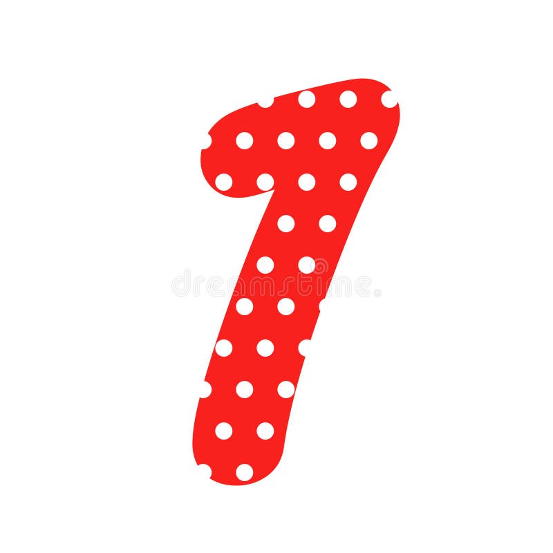 Polka dot number 1 stock illustration. Illustration of sign - 207032761