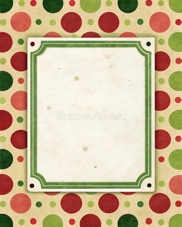 Polka Dot and Pattern Border with Paper Texture and Harvest Fields Palette vector illustration