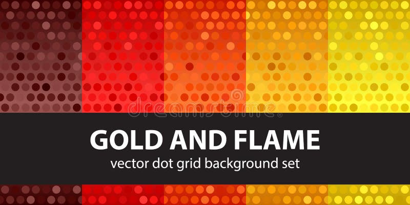 Polka dot pattern set royalty free illustration