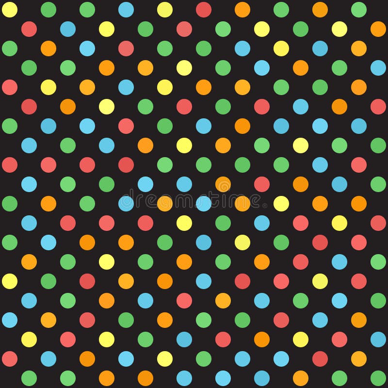 Polka dot pattern. Vector seamless background royalty free illustration