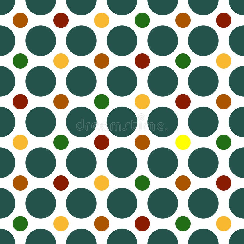 Blue Yellow Polka Dot Background Stock Illustration Illustration of