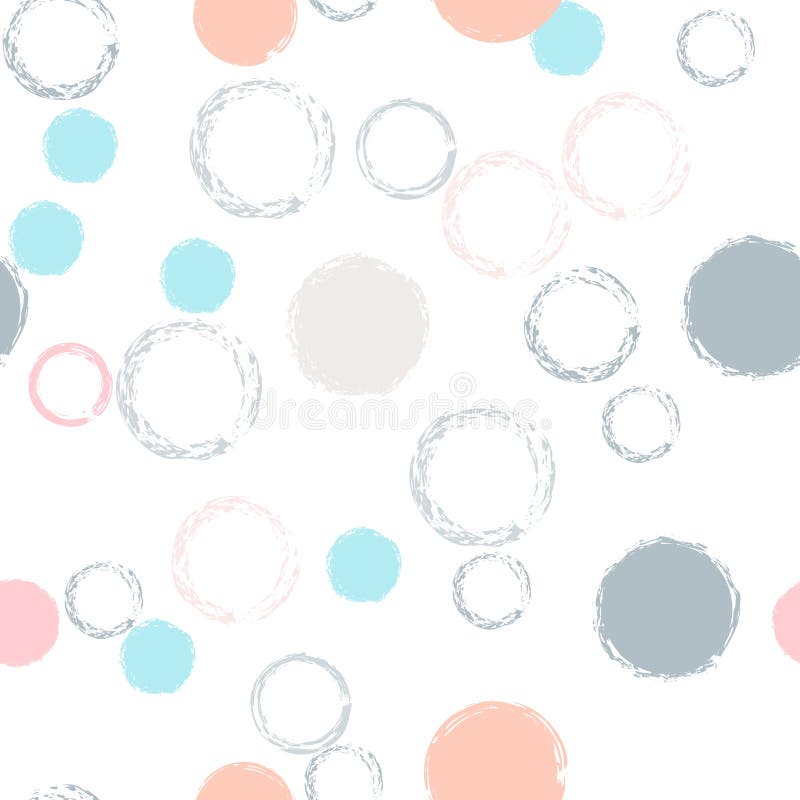 Polka Dots Seamless Pattern Pastel Stock Vector - Illustration of round ...