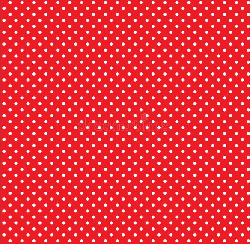 Polka rojo pequeño con fondo transparente. vector eps 10 stock de ilustración