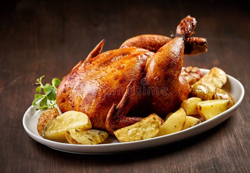 Pollo arrostito fotografia stock Pollo arrostito fotografia stock