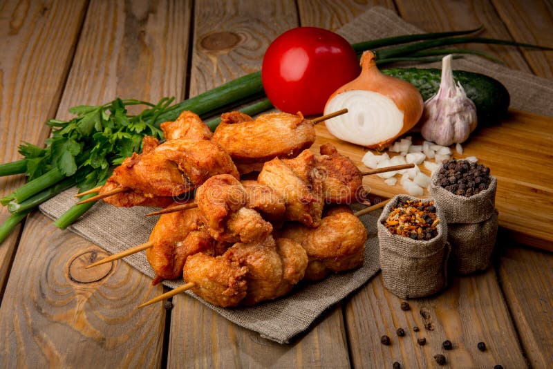 Delizioso barbecue di pollo immagini stock