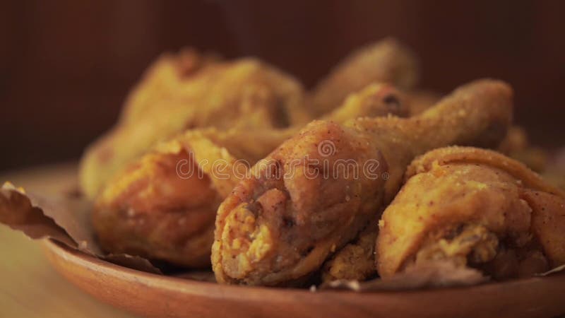 Pollo frito de la receta original de la rotación