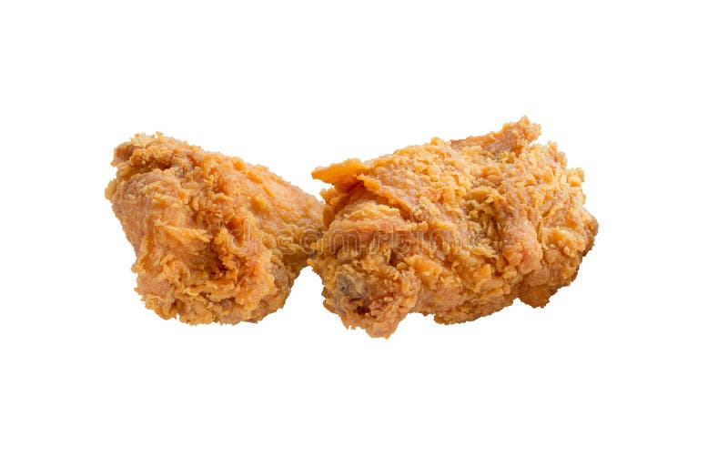 Pollo fritto isolato immagini stock libere da diritti Pollo fritto isolato immagini stock libere da diritti