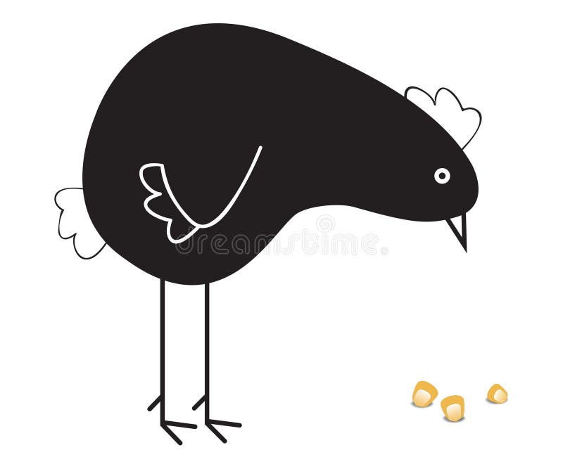 Pollo nero royalty illustrazione gratis Pollo nero royalty illustrazione gratis