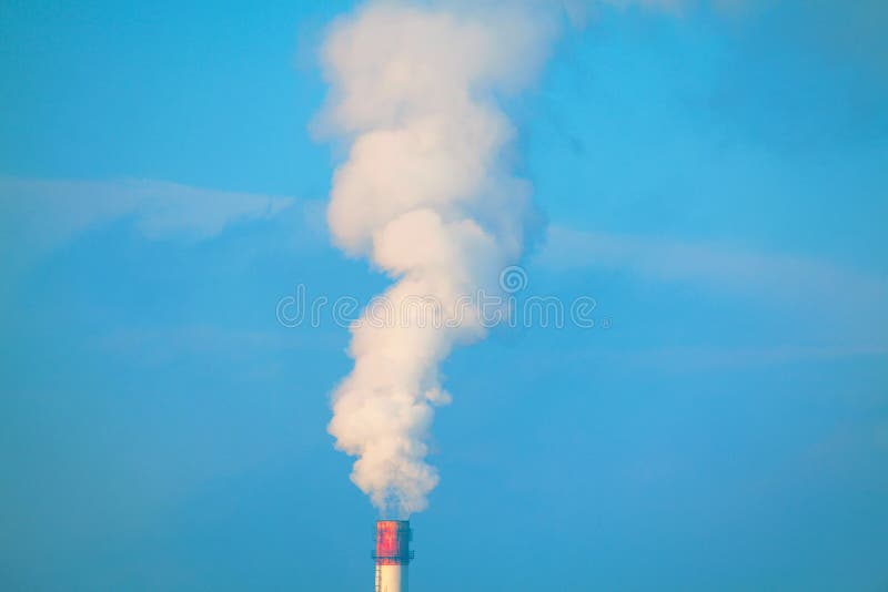 polluted smoke pipe