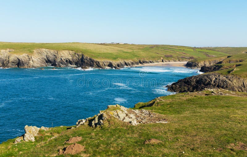 Polly Joke beach next to Crantock bay Cornwall England UK near Newquay and on South West Coast Path