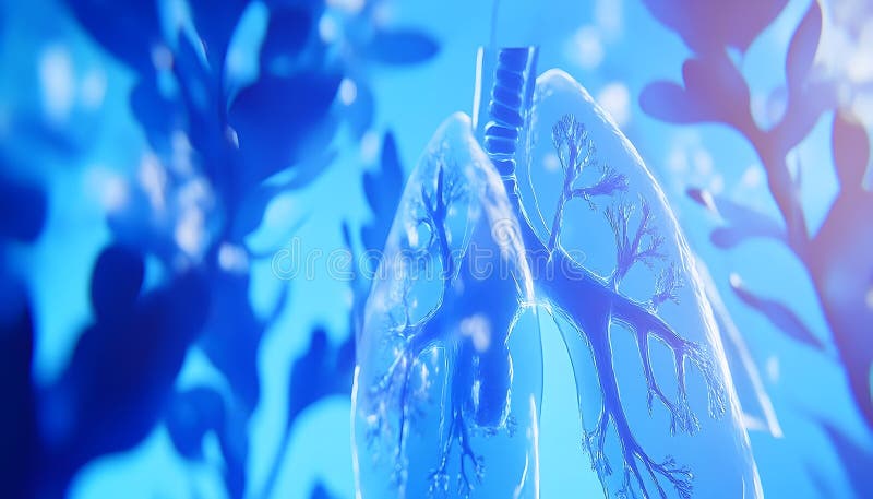Polmoni : Immagine medica generata dall'AIG royalty illustrazione gratis