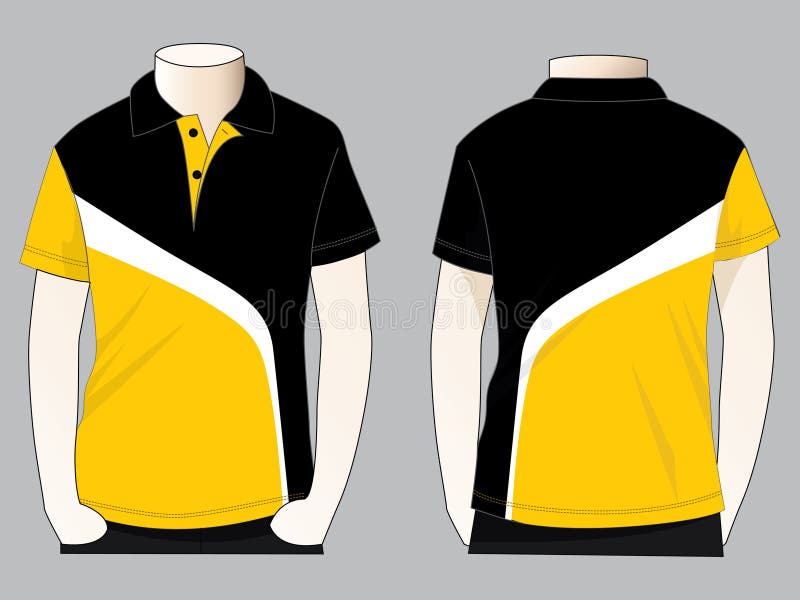 Three Color Polo Shirt Design Vector Stock Illustration - Illustration of graphics, colorful ...