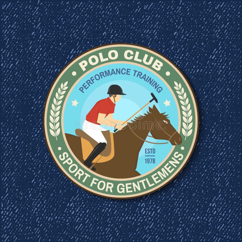 Polo Club Sport Badge, Patch, Emblem, Logo. Vector Illustration Stock ...