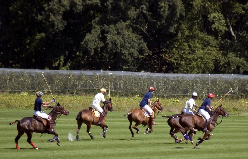 Polo Match stock photo. Image of game, equestrian, helmet 1435594