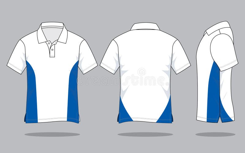 Polo Shirt Design Vector With White Blue Colors Stock Illustration Illustration Of Artworks Girl 162014846