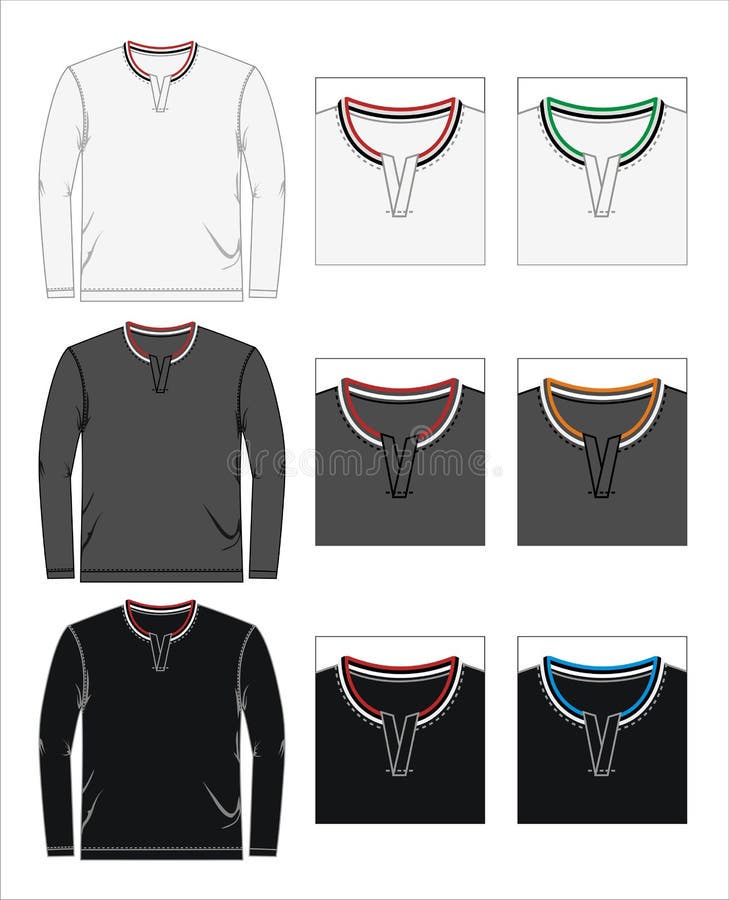 Design Template T Shirt Raglan Combination Color, Vector. Stock Vector ...
