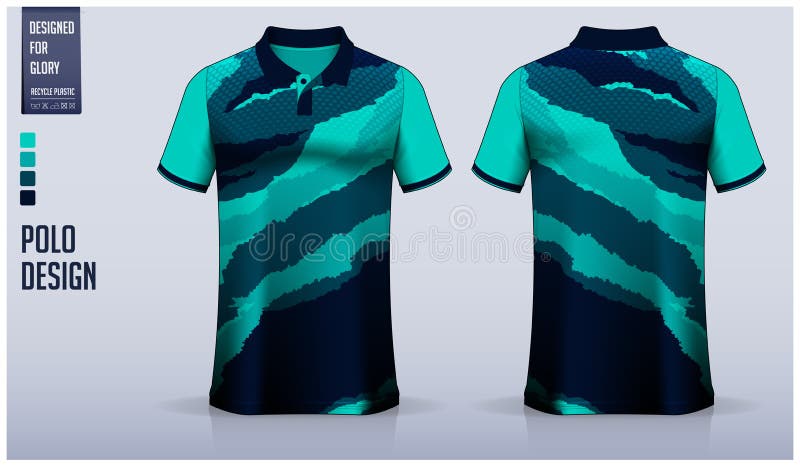 Polo Shirt Mockup Template Design for Soccer Jersey, Football Kit, Golf ...