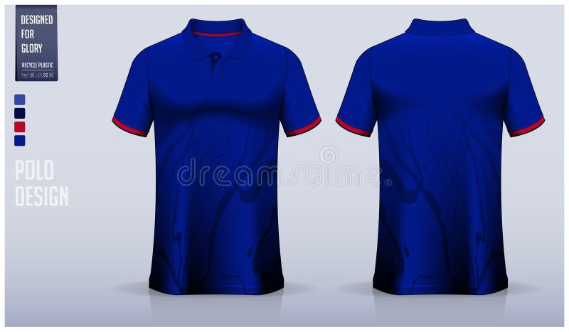 Polo Shirt Mockup Template Design for Soccer Jersey, Football Kit or ...