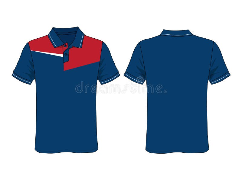 Polo Shirt Template Design Mockup Stock Vector - Illustration of brand ...