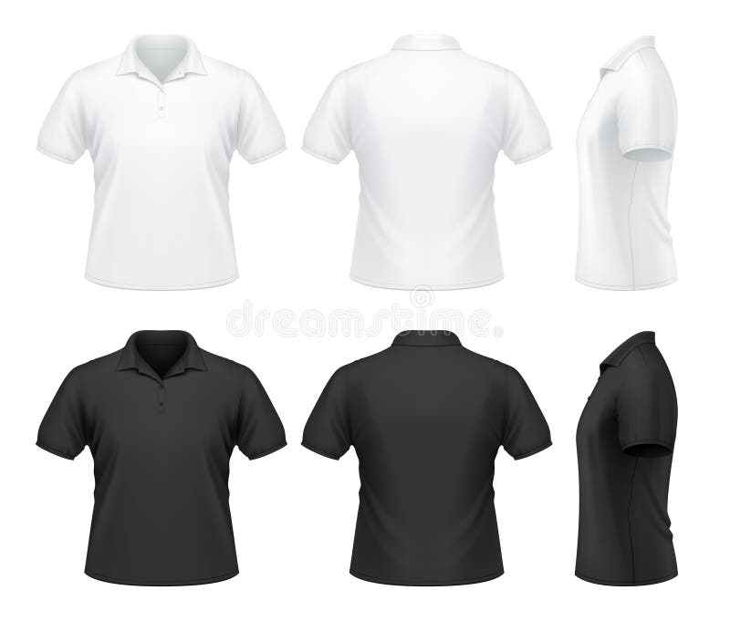 black polo shirt template