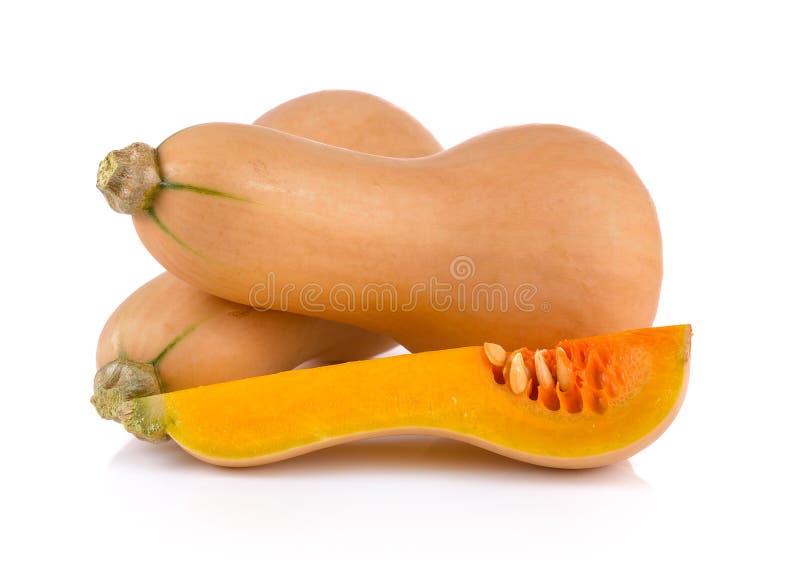 Polpa de Butternut no fundo branco foto de stock royalty free