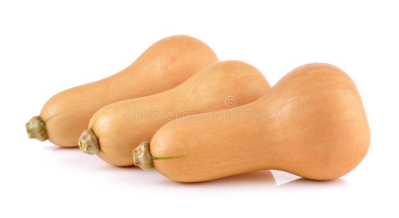 Polpa de Butternut no fundo branco fotos de stock