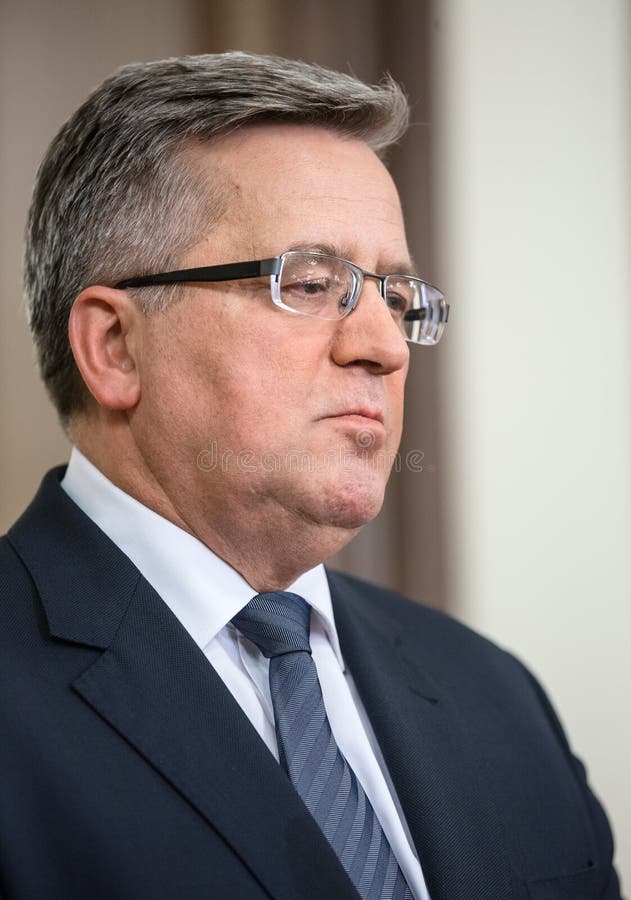 Polski prezydent Bronislaw Komorowski zdjęcia royalty free