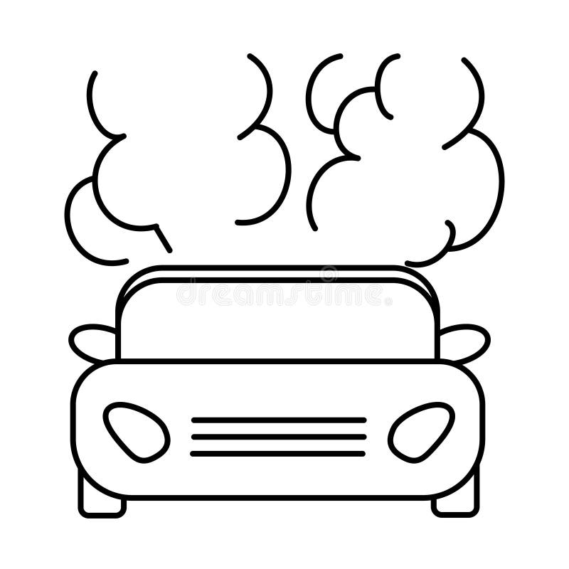 Illustration Concept of Car Pollution Stock Vector - Illustration of ...