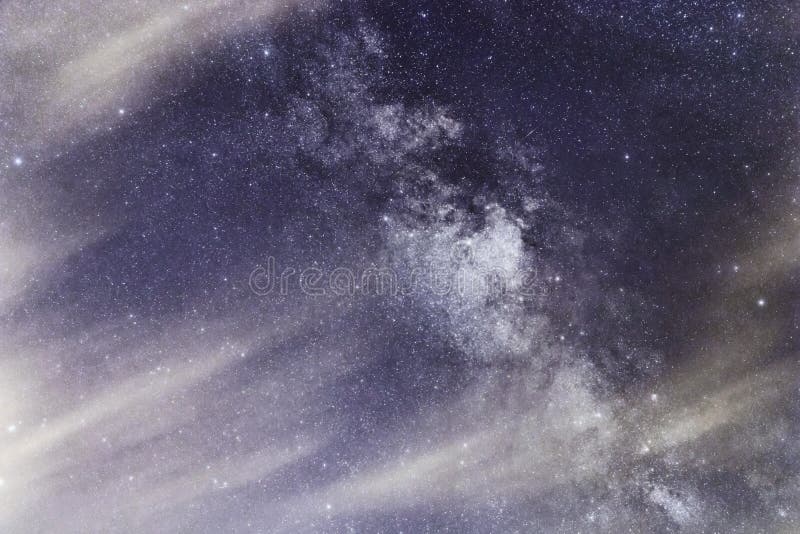 Polvere di fondo di una galassia di vie lattee nell'universo immagine stock