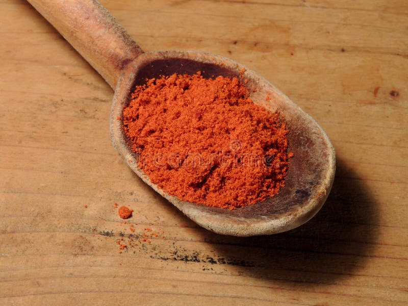 Polvere rossa della paprica immagine stock Polvere rossa della paprica immagine stock