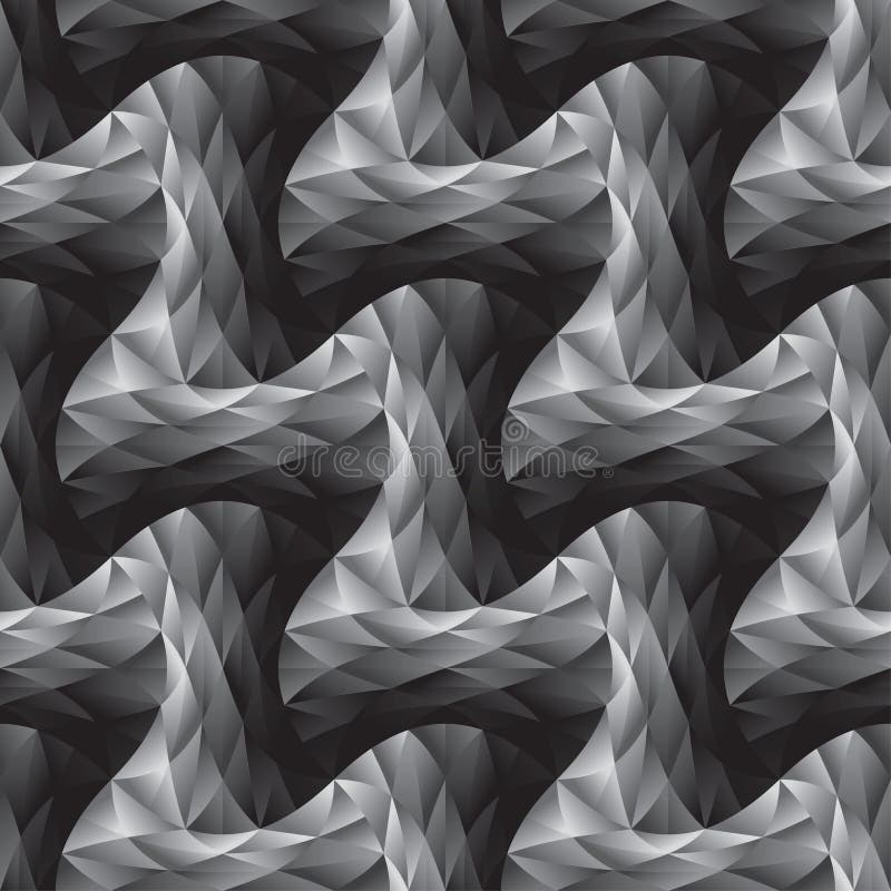 Polygon och geometrisk sömlös modell för kurva stock illustrationer Polygon och geometrisk sömlös modell för kurva stock illustrationer
