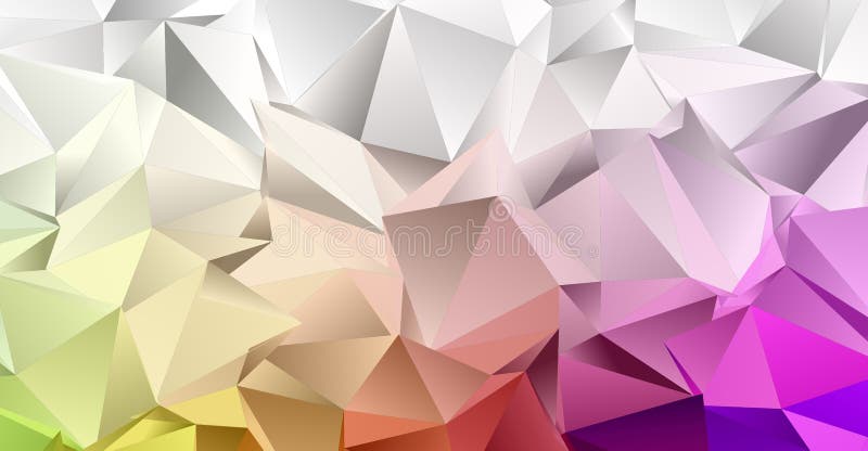 Polygonal geometrical texture, 3D royalty free illustration