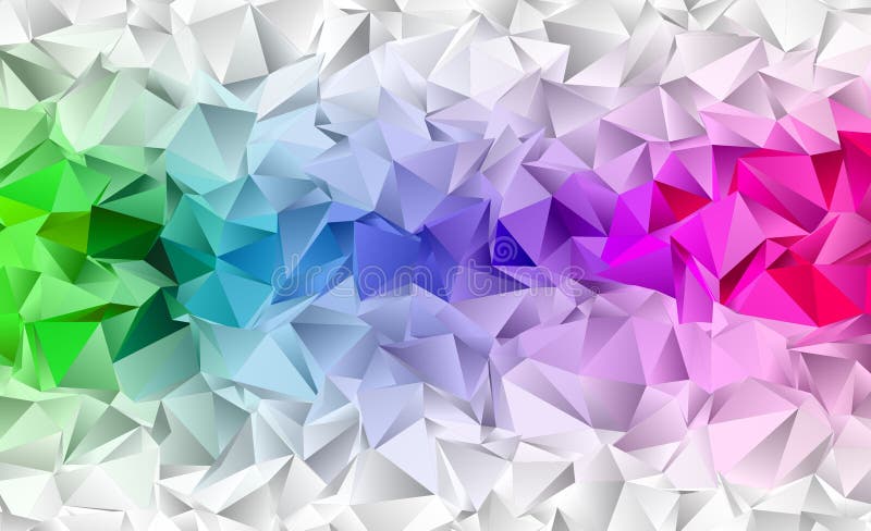 Polygonal geometrical texture, 3D royalty free illustration