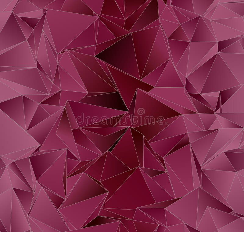 Polygonal geometrical texture, 3D vector illustration