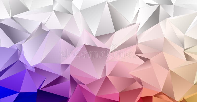 Polygonal geometrical texture, 3D stock illustration