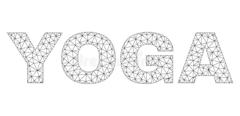 Polygonal τίτλος κειμένων ΓΙΟΓΚΑΣ πλαισίων καλωδίων ελεύθερη απεικόνιση δικαιώματος