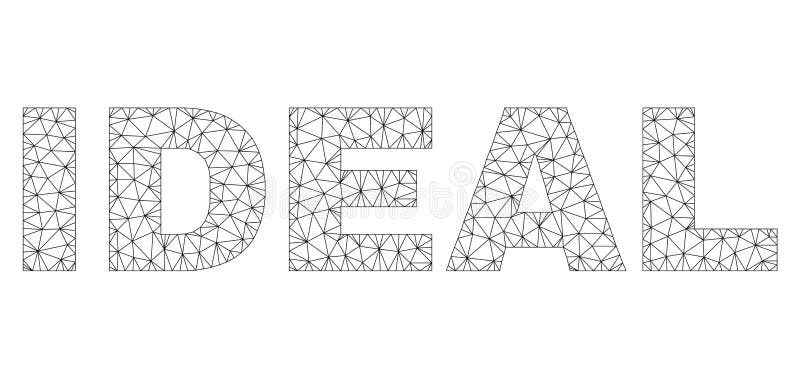 Polygonal τίτλος κειμένων πλέγματος ΙΔΑΝΙΚΟΣ απεικόνιση αποθεμάτων