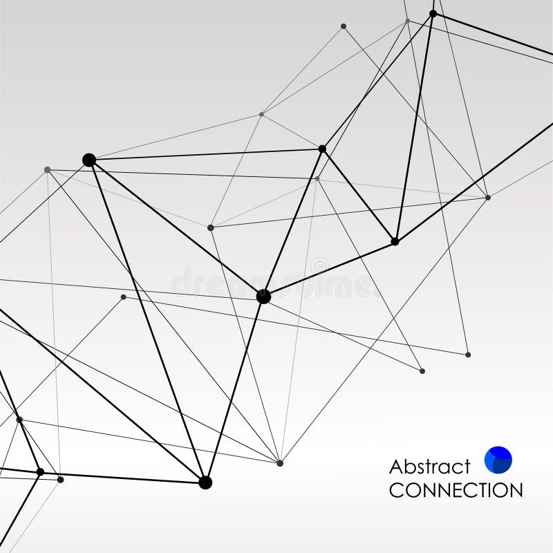 Polygonal υπόβαθρο με την αφηρημένη μοριακή σύνδεση ελεύθερη απεικόνιση δικαιώματος Polygonal υπόβαθρο με την αφηρημένη μοριακή σύνδεση ελεύθερη απεικόνιση δικαιώματος