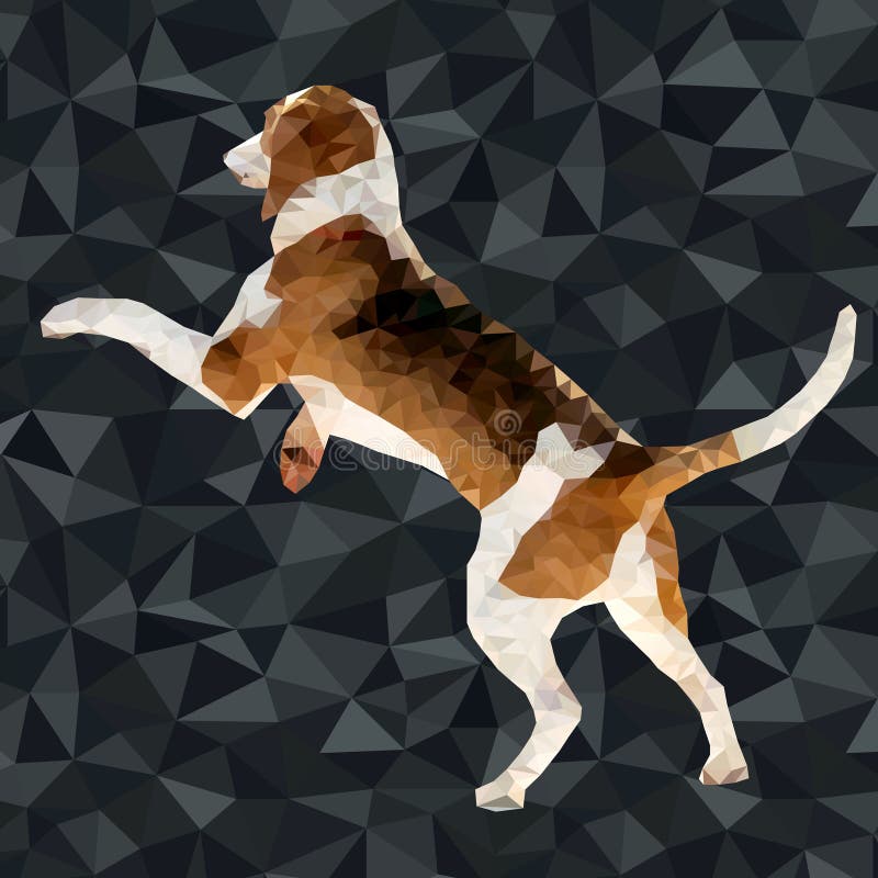 Polygonale Schattenbilder des Vektors Hunde lizenzfreie abbildung Polygonale Schattenbilder des Vektors Hunde lizenzfreie abbildung