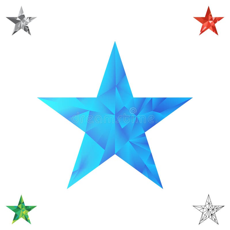 Polygonaler Sternvektorhintergrund lizenzfreie abbildung Polygonaler Sternvektorhintergrund lizenzfreie abbildung